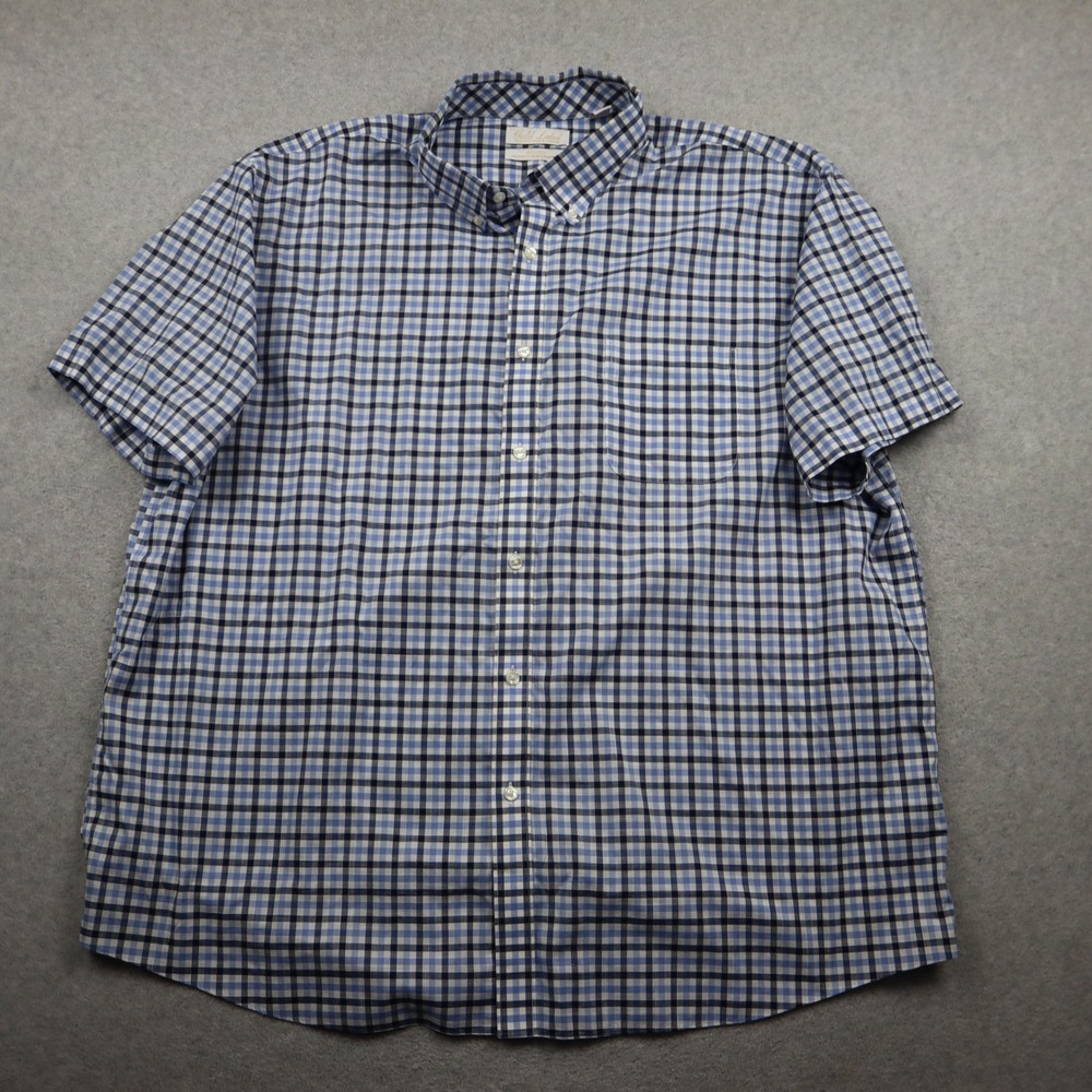 Roundtree & Yorke Shirt Mens XXL Gold Label Non-Iron Perfect Performance Button